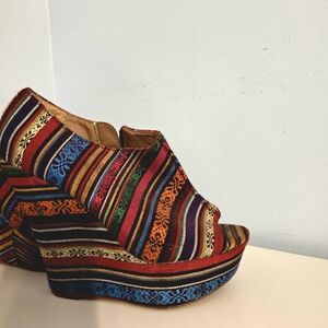 Steve Madden Multicolor Striped Platform Shoes